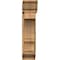 Ekena Millwork Balboa Traditional Rough Sawn Bracket w/ Offset Brace, Western Red Cedar, 8"W x 26"D x 34"H BKT0806X26X34BOA01RWR - alternate 2